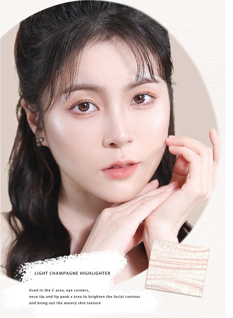 Novo Contour Palette - Contour Kit - Highlighter - 01 Milk Tea Coeoa - Image 4