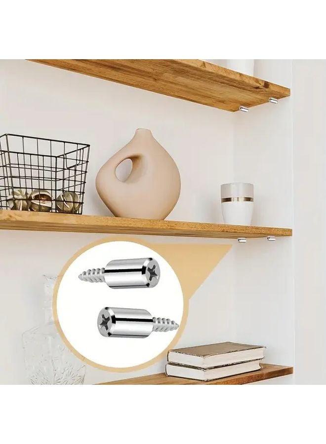 43 قطعة من دعامات الرفوف المعدنية مسامير ذاتية التنصيب للخزائن وخزائن الكتب والخزانات سهلة التركيب - Image 5