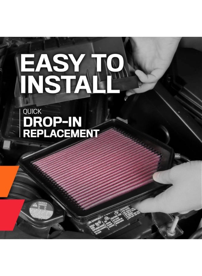 K&N K&N High-Flow Original Lifetime Engine Air Filter: Increase Performance: Compatible with 1996-2000 Chevy/GMC/Cadillac (C2500, C35, C3500, K3500, Suburban, Tahoe, Yukon Denali, K1 1500, Escalade)E-1796 - Image 3