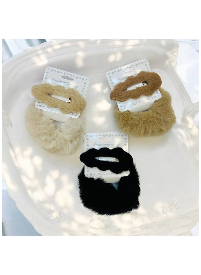 Cloud clip and multi-colored fur elastic