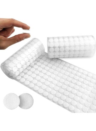 promass 1008pcs 10mm 2/5" Diameter Sticky Back Coins Hook and Loop Dots, Self Adhesive White Sticky Dots Double Sided, Hook and Loop Tape Double Sided Sticky Pads for Craft Party DIY (504 Each) - pzsku/Z1413F1D3C11B05919A8EZ/45/_/1742934681/14a5bfb9-361a-4f79-805c-4d196e28f561