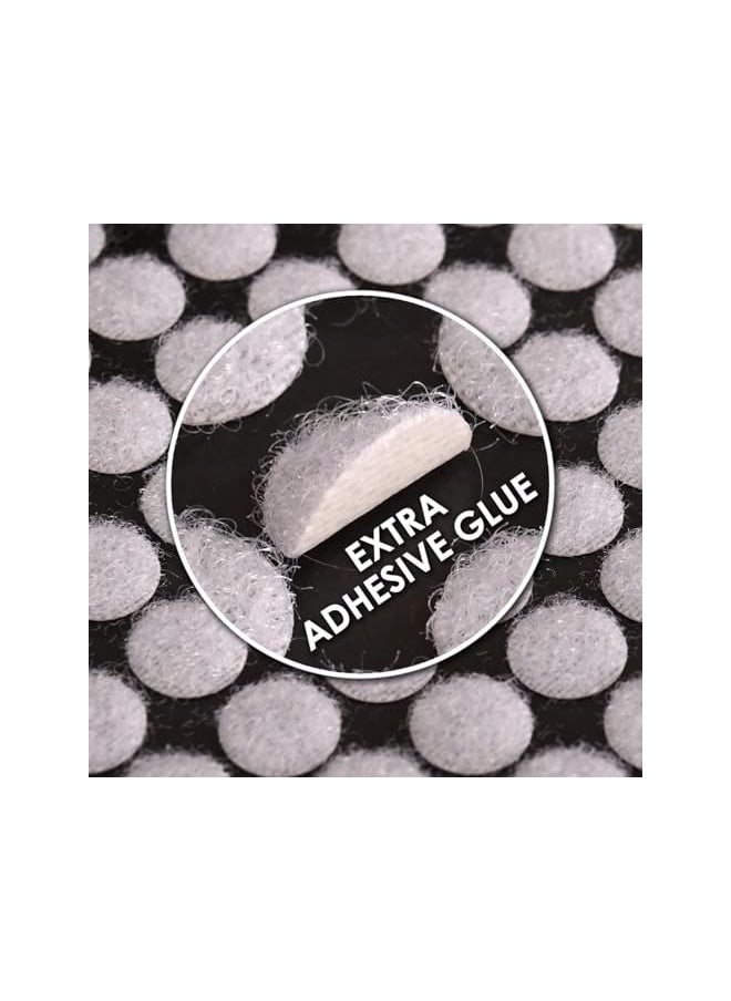 PROMASS promass 1008pcs 10mm 2/5" Diameter Sticky Back Coins Hook and Loop Dots, Self Adhesive White Sticky Dots Double Sided, Hook and Loop Tape Double Sided Sticky Pads for Craft Party DIY (504 Each)  - Image 3