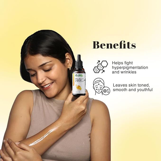 Edith Vitamin E Oil | Blend of Almond, Wheatgerm, Walnut & Carrot Oils | Physician Formulated | Antioxidant | Fight Dullness, Damage & Ageing of Skin-30 ml - Image 4