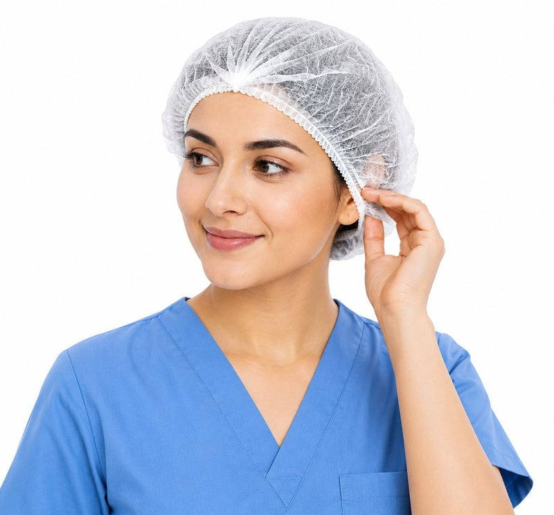 وورلد كارت غطاء شعر وورلاكارت موب (100 قطعة، 21 بوصة) - عبوة كبيرة من أغطية الشعر المنتفخة للاستخدام مرة واحدة - Image 1