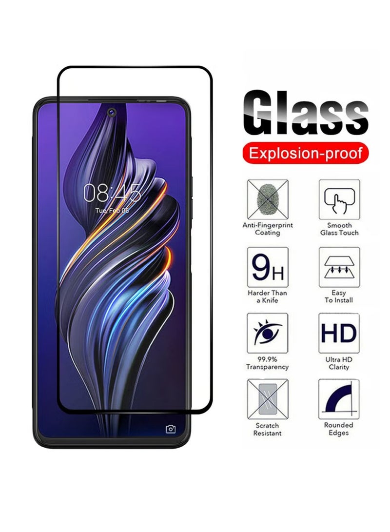 Tecno Pova 3 Screen Protector – Premium Edge to Edge Tempered Glass Protector, High Transparency, Delicate Touch, Anti-Explosion, Smooth Arc Edges, Easy Installation - Image 3