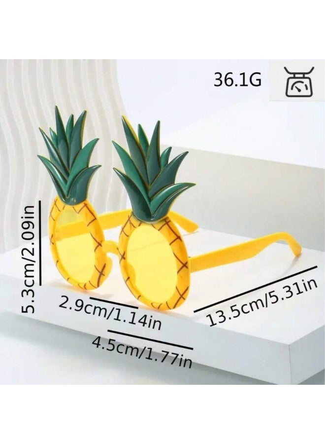 Beach Party Accessories – Tropical Kids Sunglasses with Pineapple, Strawberry & Watermelon Designs, Summer Photo Props & Party Decorations - Image 3