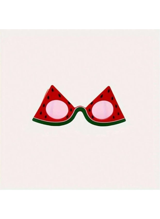 Beach Party Accessories – Tropical Kids Sunglasses with Pineapple, Strawberry & Watermelon Designs, Summer Photo Props & Party Decorations - Image 2
