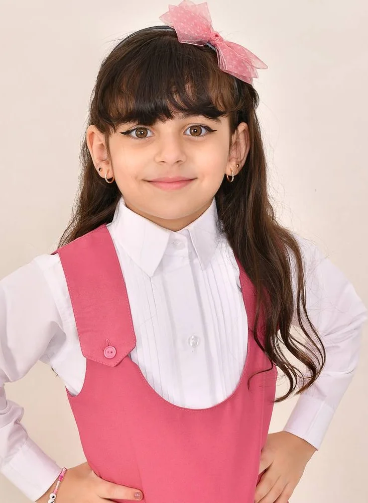 HAWRAA ABAYA Pink elegant cut outfit - primary