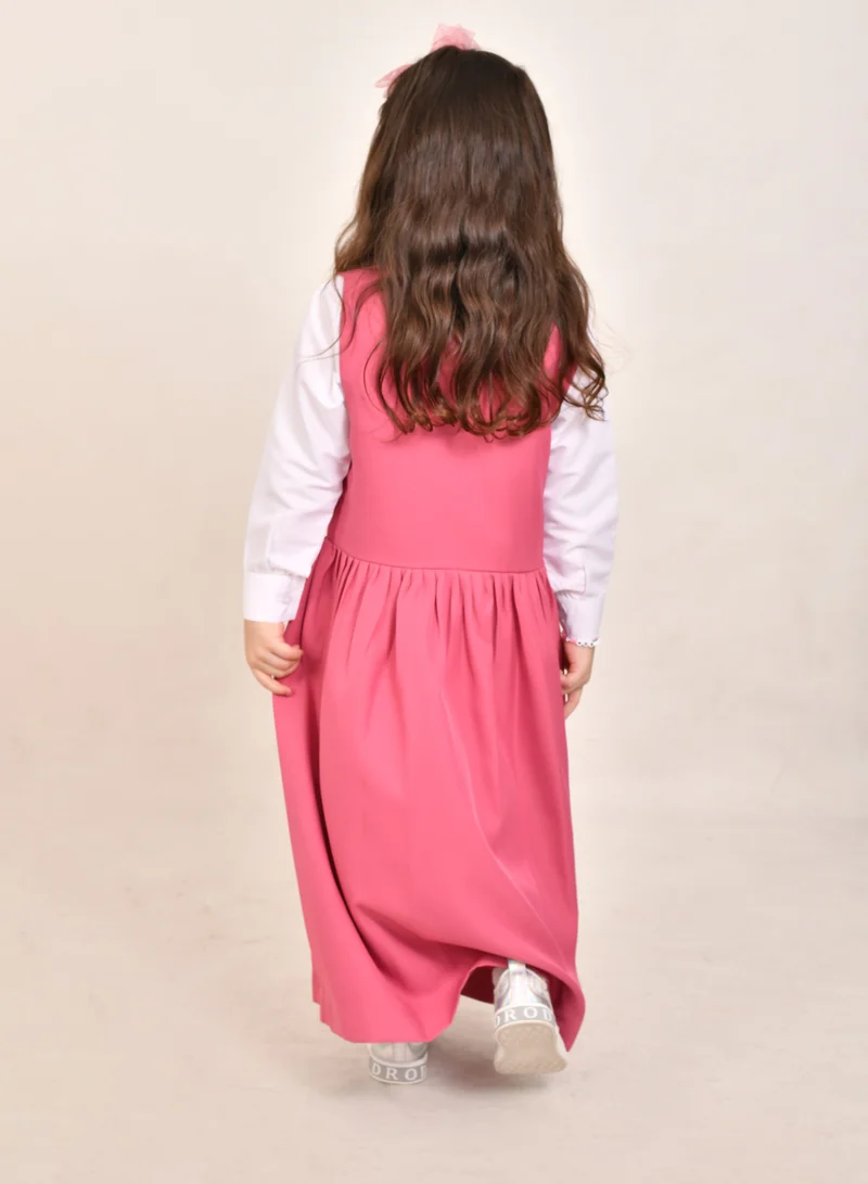 HAWRAA ABAYA Pink elegant cut outfit - primary