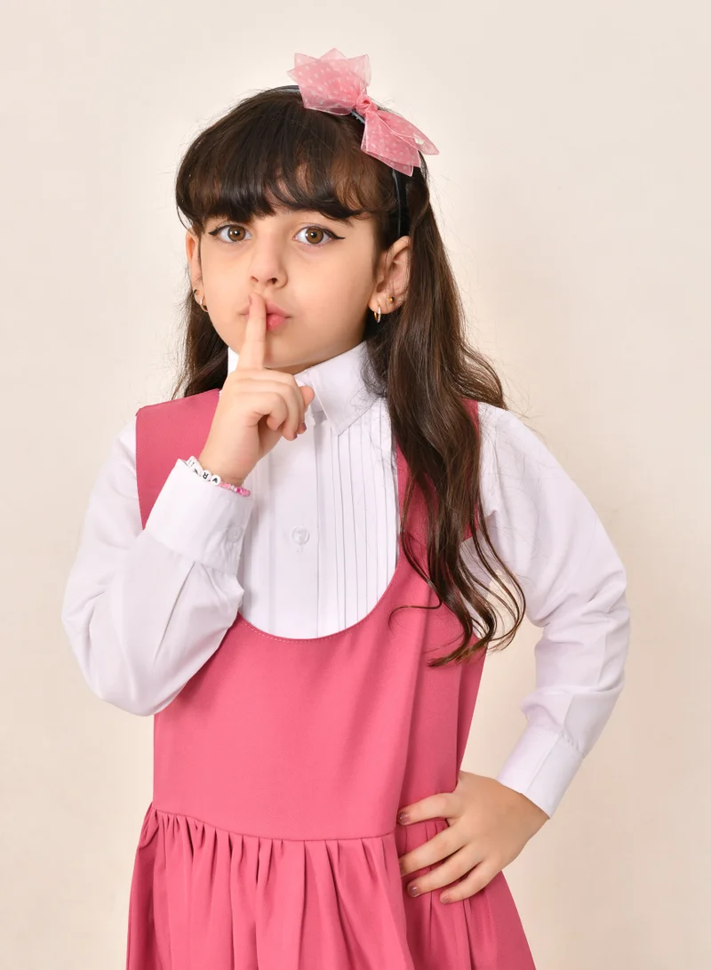 HAWRAA ABAYA Pink elegant cut outfit - primary