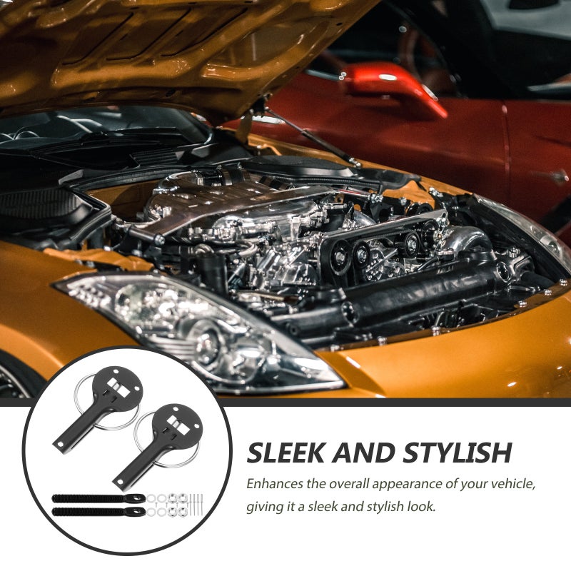 1 Set Hood Lock Engine Hood Cover Lock Aluminum Alloy Hood Pin Car Modification Accessories - Image 5