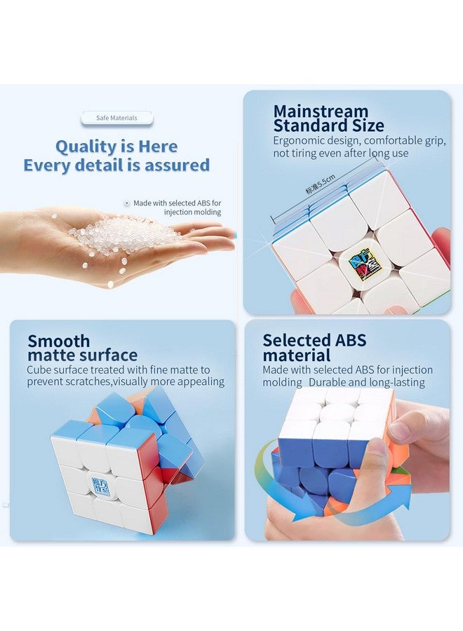 مو يو مكعب السرعة المغناطيسي ميلونج 2 متر 2 × 2، مكعب سحري مرن قابل للتعديل مع شكل بدون ملصقات يتحرك بسرعة وسلاسة، ألغاز للأطفال وصناديق ألغاز لعبة كلاسيكية - Image 5