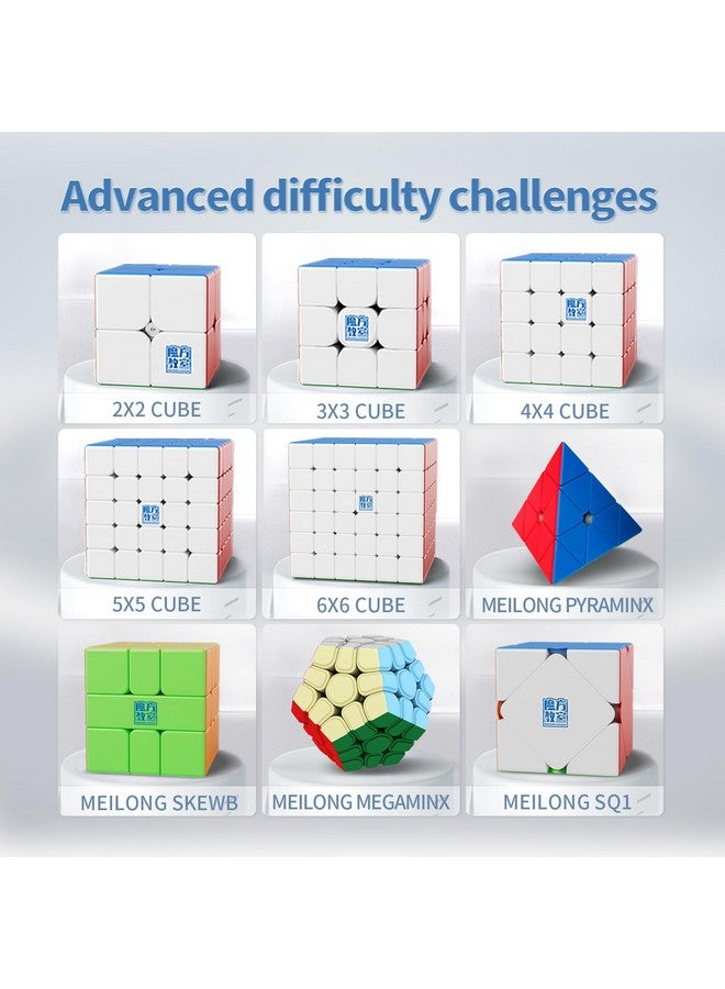 مو يو مكعب السرعة المغناطيسي ميلونج 2 متر 2 × 2، مكعب سحري مرن قابل للتعديل مع شكل بدون ملصقات يتحرك بسرعة وسلاسة، ألغاز للأطفال وصناديق ألغاز لعبة كلاسيكية - Image 4