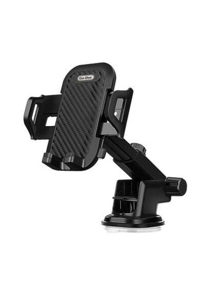 Go-Des Shockproof 360 Degree Rotatable2 In1For Car Mobile Phone Holder Black - Image 1