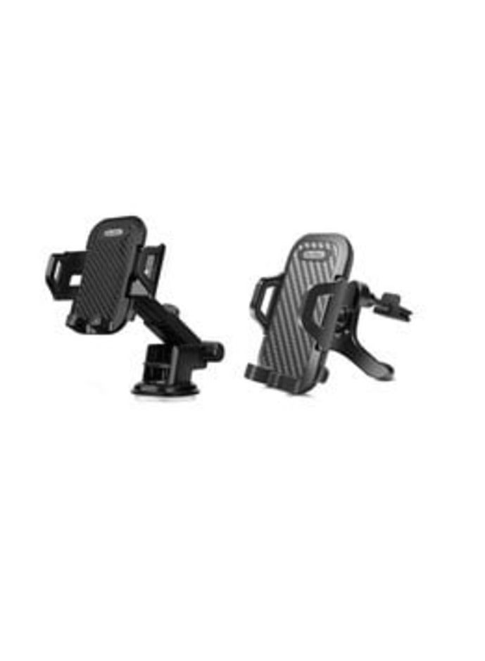 Go-Des Shockproof 360 Degree Rotatable2 In1For Car Mobile Phone Holder Black - Image 4