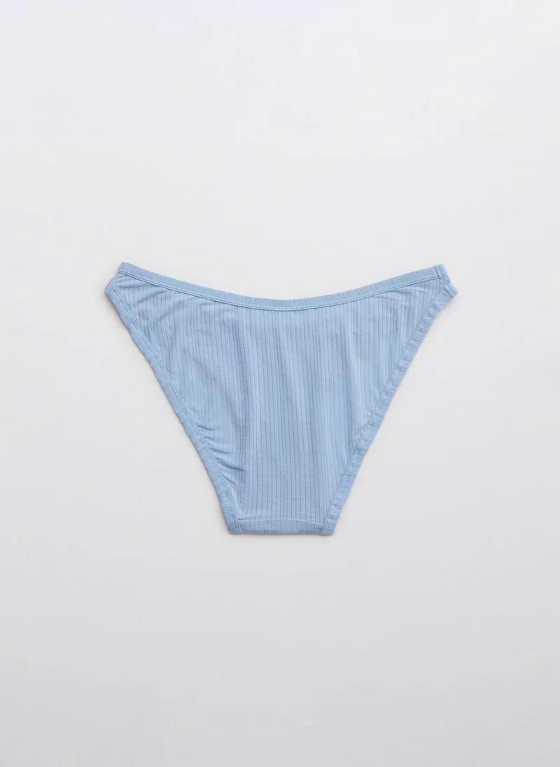 Aerie Ribbed High Leg Brief