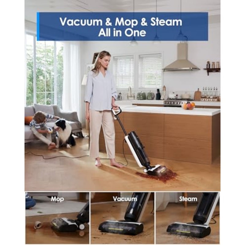 iFloor 5 Steam Wet Dry Vacuum Cleaner with 248F Steam Mop, 1500W Suction Power with Dual Tank Water System, Suitable for all Hard Floors, Tiles and Wood - Image 2