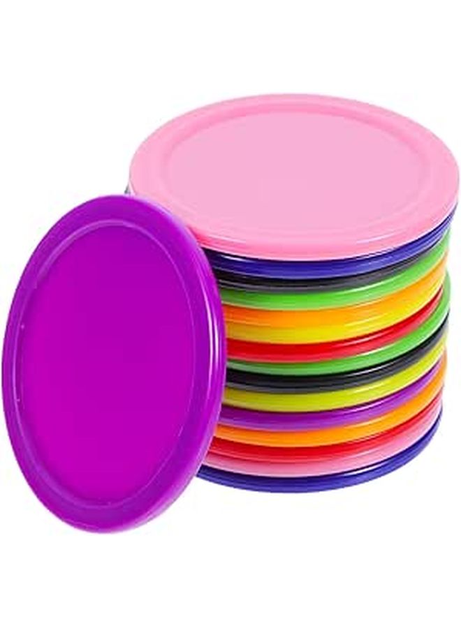 64mm Plastic Air Hockey Pucks Replacement 16 Pack for Table Game Home Arcade Training Accessories - Image 1