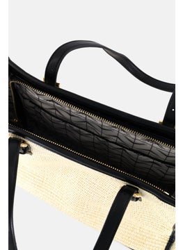 Moda Luxe Women Textured Shoulder Bag 43 x L 29 x H 12 x W cm, Beige  - Image 3