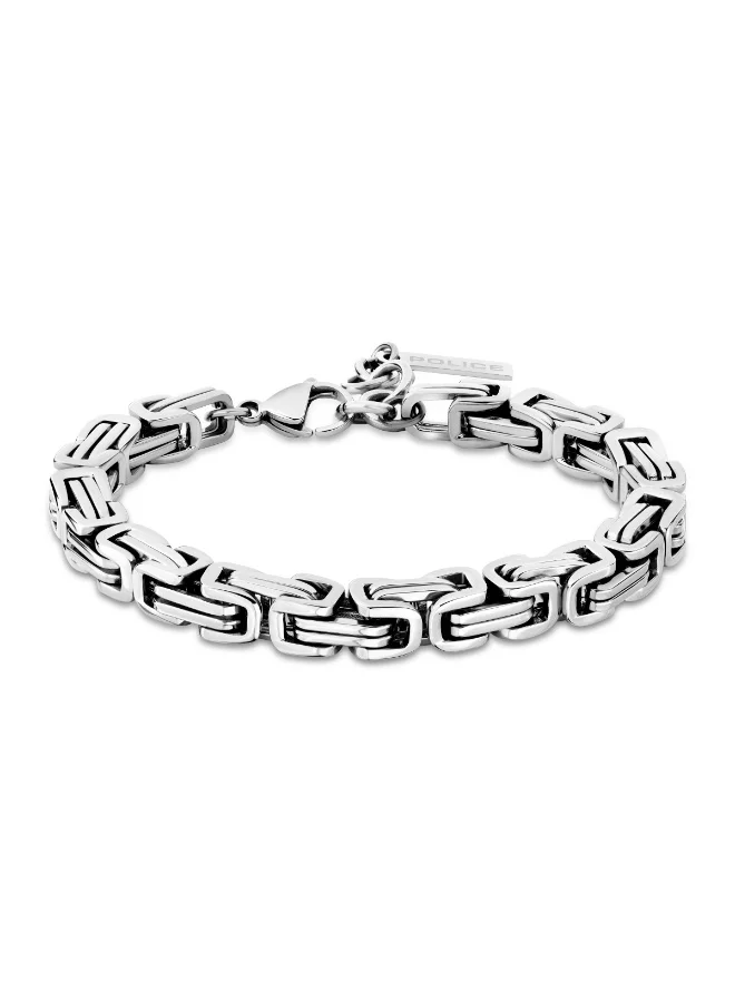 بوليس Intractable Silver Chain Bracelet for Men