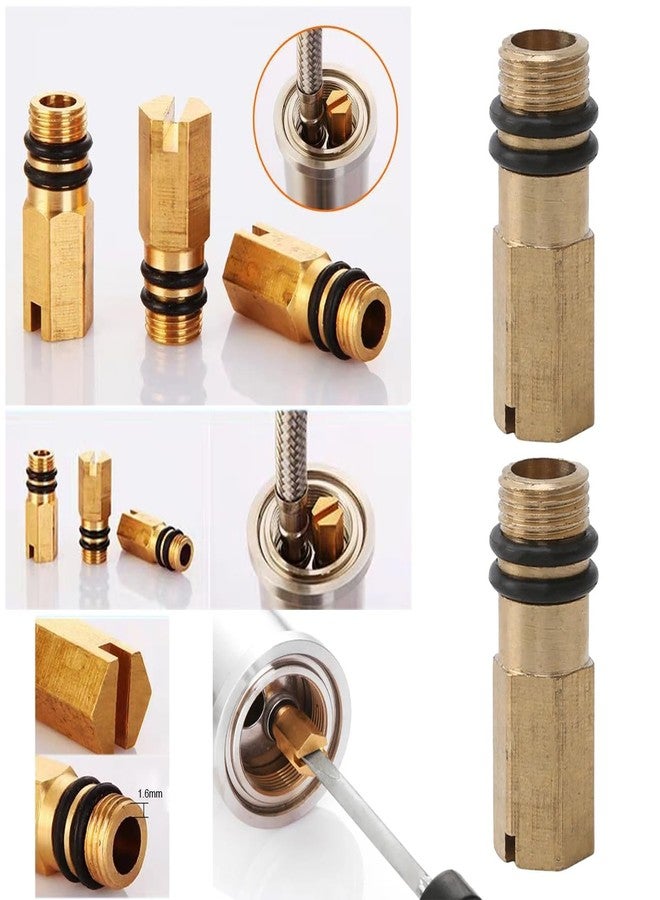 RecDec 4 Pack Kitchen Faucets Blanking Plug M10 Screw Bathroom Faucet Hot and Cold Water Inlet End Cap Plugs for Kitchen Sink Faucets with Pull Down Sprayer Faucet Connector Supply Hose Laundry Room - Image 4