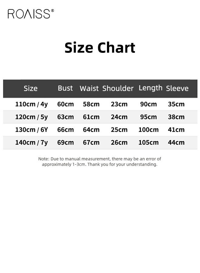 رويس عباءة رمضان للبنات، فستان بأكمام طويلة ورقبة على شكل V، فستان ماكسي رائع مع بطانة، فستان أميرة فاخر بسحاب خلفي، فستان حفلات راقص رائع للبنات، مناسب للمناسبات الرسمية وغير الرسمية - Image 5