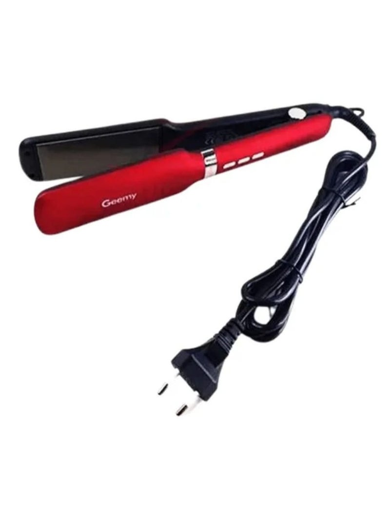 جيمي مكواة فرد الشعر Geemy GM-2820 ذات اللوحة الخزفية - مكواة فرد شعر عالية الأداء لشعر ناعم وخالٍ من التجعد - Image 2