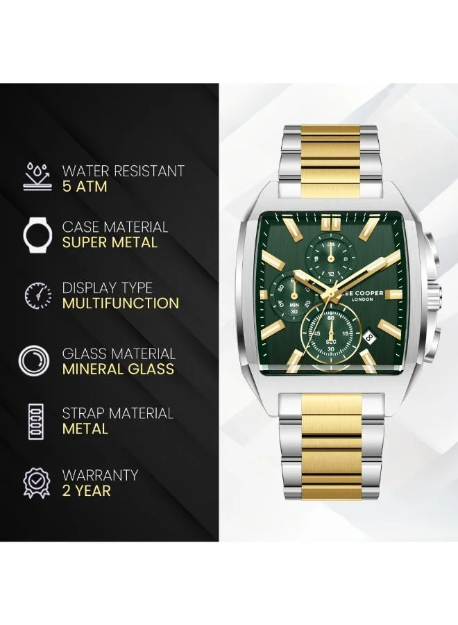Lee Cooper  Men's Metal MULTIFUNCTION Watch LC08344.270 - 40X50 mm for Men | Best Price UAE