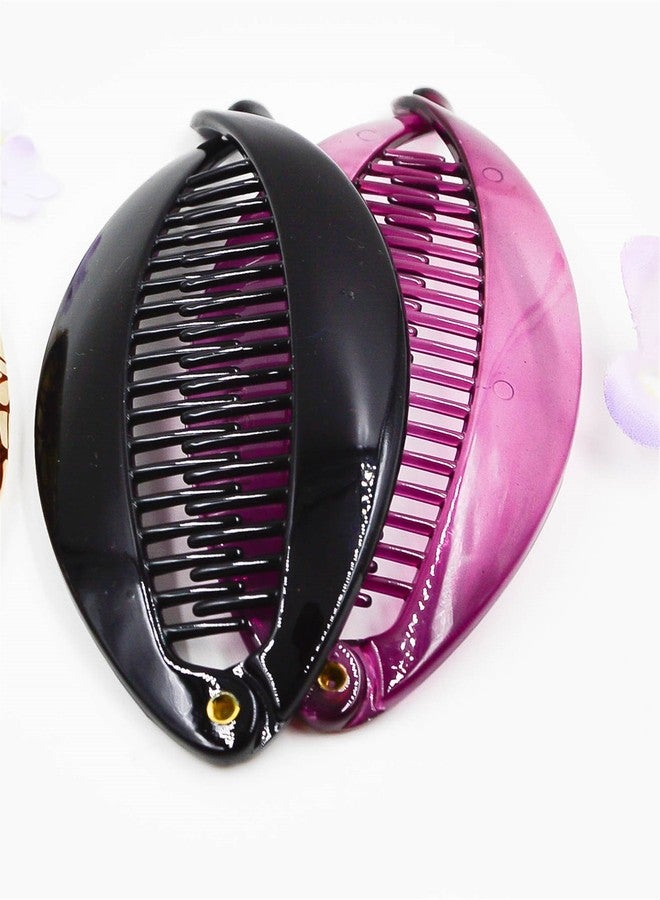 Prettyou Hair Clips 4.7 Inches in Length 2.36 in Width Effortless Beauty Assorted Hair patterns Fish Hair Comb Claws，Pack of 4 - Image 2