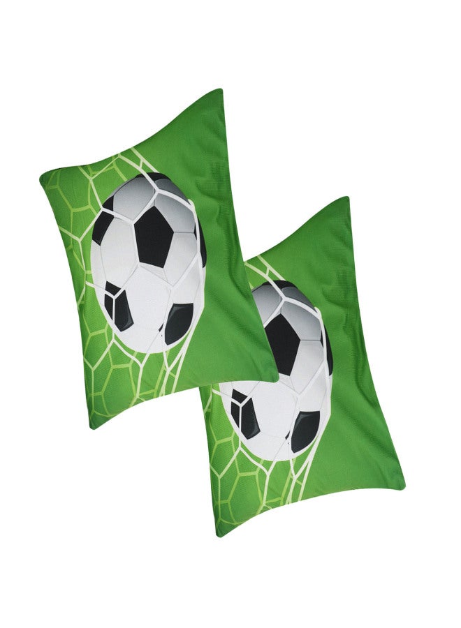 2Pcs Sports Ball Pattern Style Cushion Cover Couch Sofa Pillow Case Pillowcase for Home DecorationFootball - Image 4