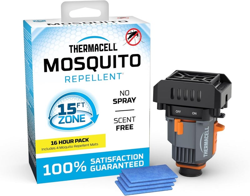 THERMACELL Thermacell Mosquito Backpacker Repeller Gen 20 with 16 Hours of Repellent 15 Foot Zone of Mosquito Protection Long Lasting Deet Free Bug Spray Alternative Scent Free  - Image 1
