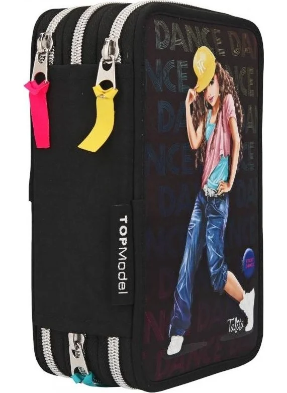 توب موديل Triple Pencil Case LED Dance 3 Layer Full Pencil Box