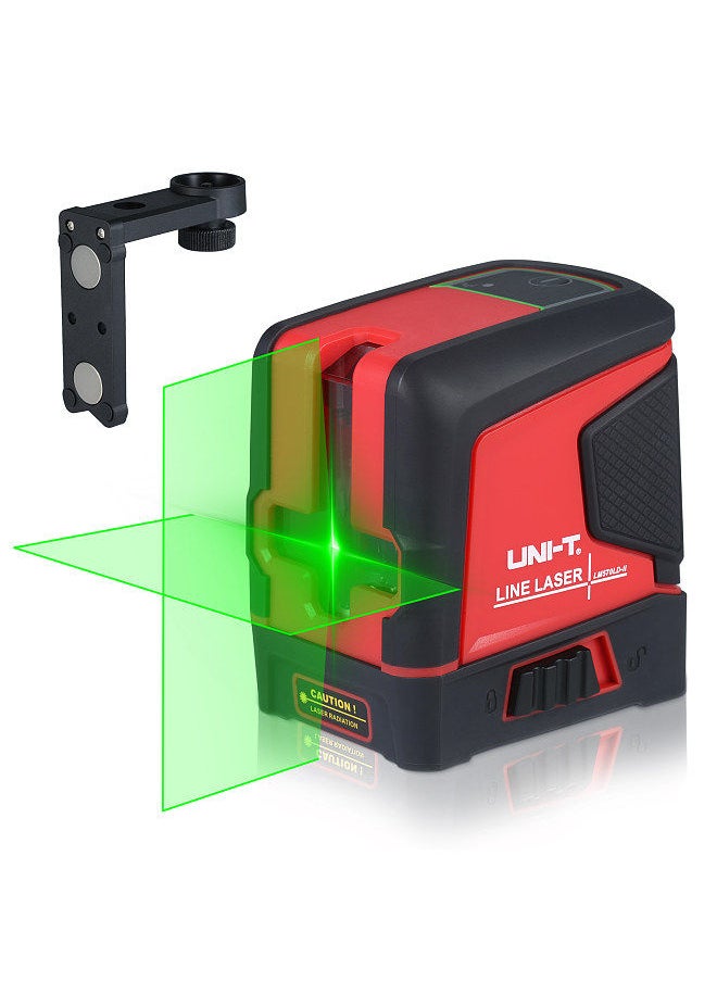 UNI-T - UNI-T 2 Line Laser Level Meter Self-Leveling 2 Green Beams Horizontal/Vertical/Cross Line Laser Level Tool with Magnetic Mount for Home Use - Image 1