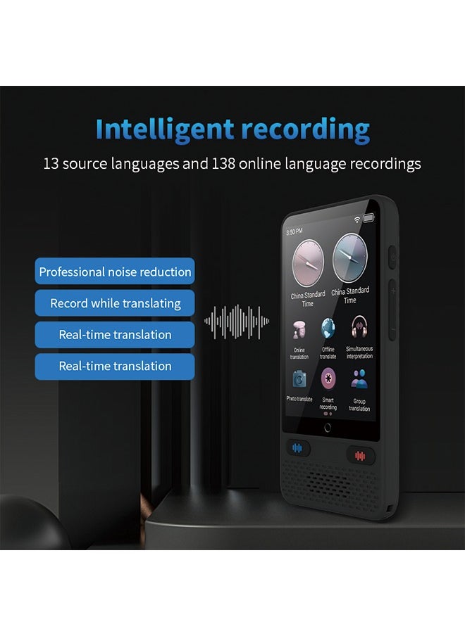 Generic - S85 Black Translation Device with 3.5-Inch Screen - Supports Offline and Online Translation - Image 1