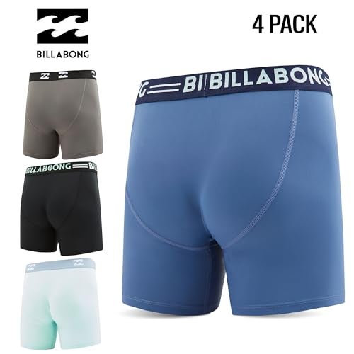 Billabong Mens Underwear 4 Pack Microfiber Performance Boxer Briefs for Men - Image 2