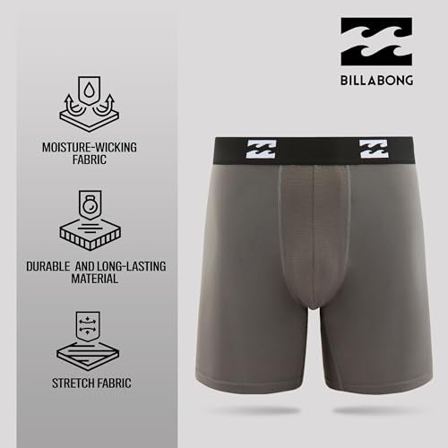 Billabong Mens Underwear 4 Pack Microfiber Performance Boxer Briefs for Men - Image 5