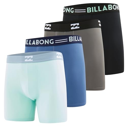 Billabong Mens Underwear 4 Pack Microfiber Performance Boxer Briefs for Men - Image 1