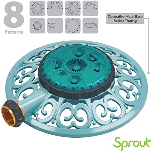 Melnor 65101-AMZ Sprout Metal 8-Pattern Sprinkler and QuickConnect Product Adapter Amazon Bundle, Gooseberry Green - Image 3