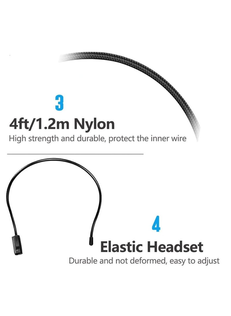 Generic - Upgraded Wired Microphone Headset with 270 Rotation Mic, Flexible Boom for Voice Amplifier, 3.5mm Connector Jack, Suitable for Singing, Speaking, Teaching - Image 1