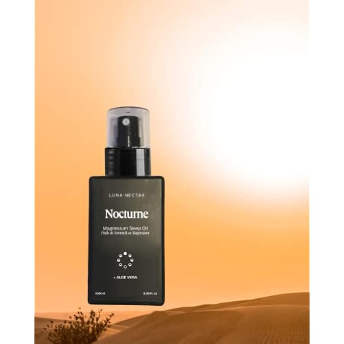 Luna Nectar Nocturne Anti-Stress & Sleep Magnesium Oil with Soothing Aloe Vera and Calming Lavender for Ultimate Relaxation and Muscle Recovery - Image 2