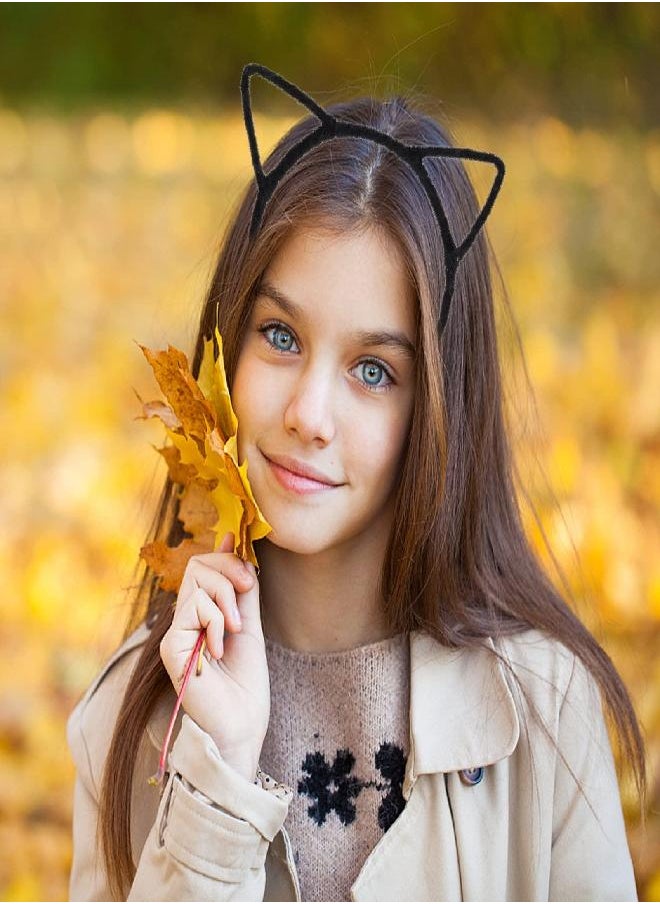 Tbestmax Tbestmax 24 Cat Ear Headbands, Plush Hair Hoops, Bunny Headwear for Party Costume Daily Decorations Women Girls Favor  - Image 4