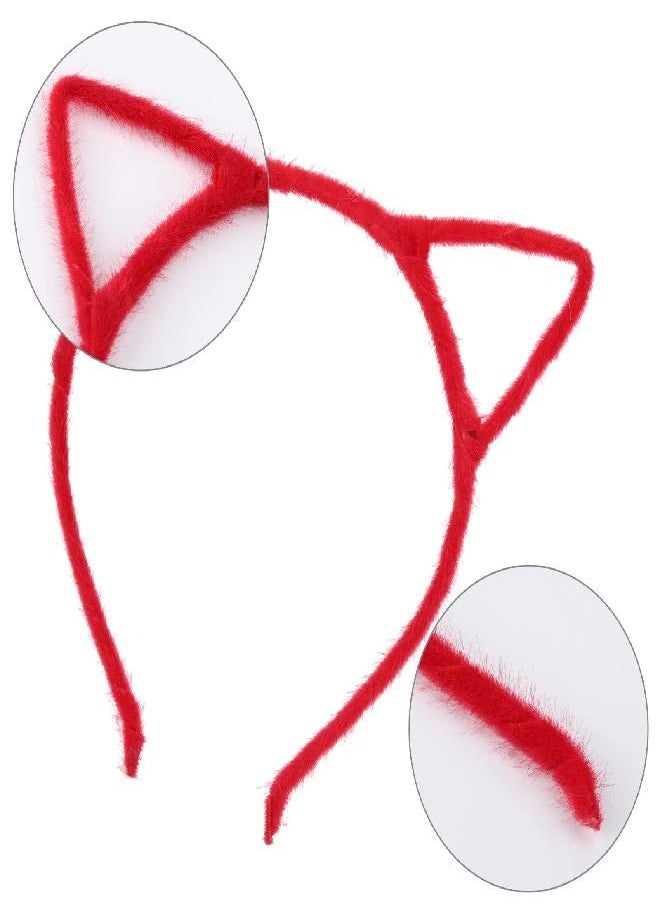 Tbestmax Tbestmax 24 Cat Ear Headbands, Plush Hair Hoops, Bunny Headwear for Party Costume Daily Decorations Women Girls Favor  - Image 3