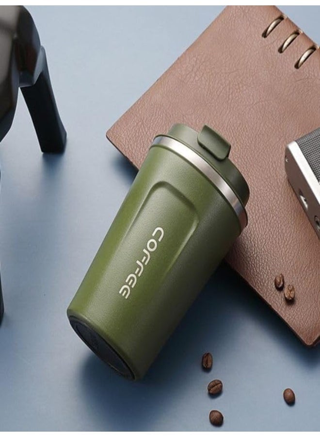 Thermal Mug With a Digital Screen to display the Temperature - Thermal Thermos - Reusable Travel Mug - Coffee Mug for Hot and Cold Drinks (green) - Image 2