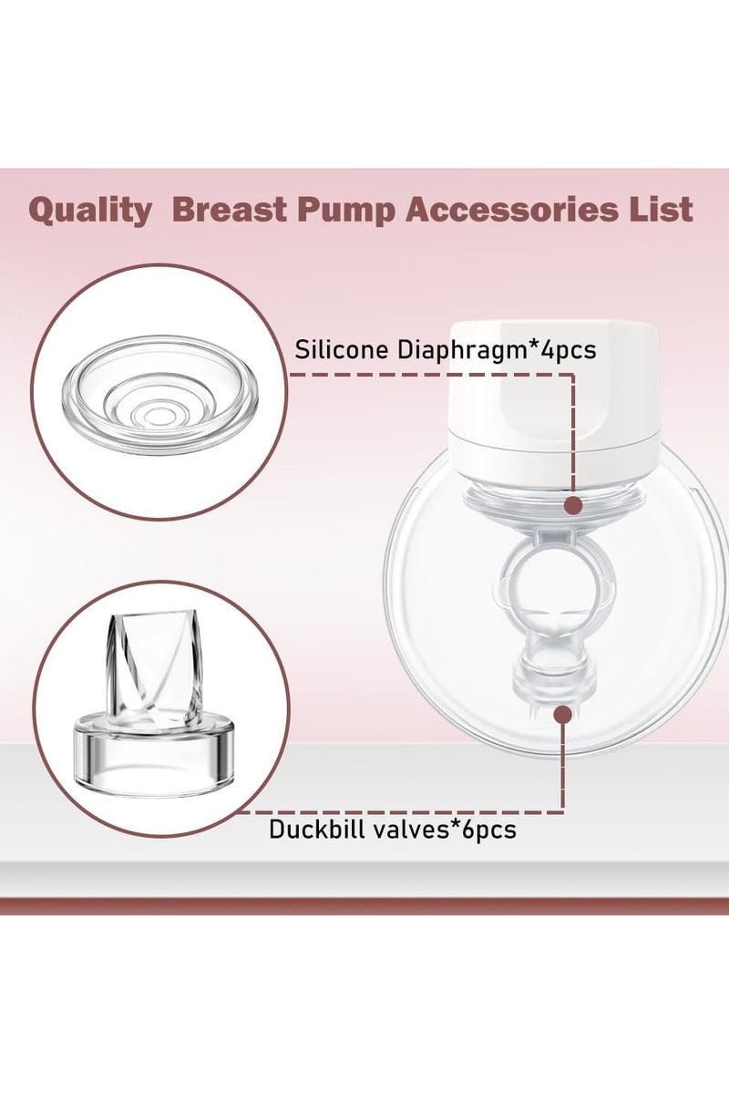 6 قطع صمام داكبيل متوافق مع مضخة الثدي موموكوزي S9 Pro/S12 Pro/S9/S12 وأجزاء استبدال ملحقات الرضاعة الطبيعية لمضخات الثدي موموكوزي - Image 3