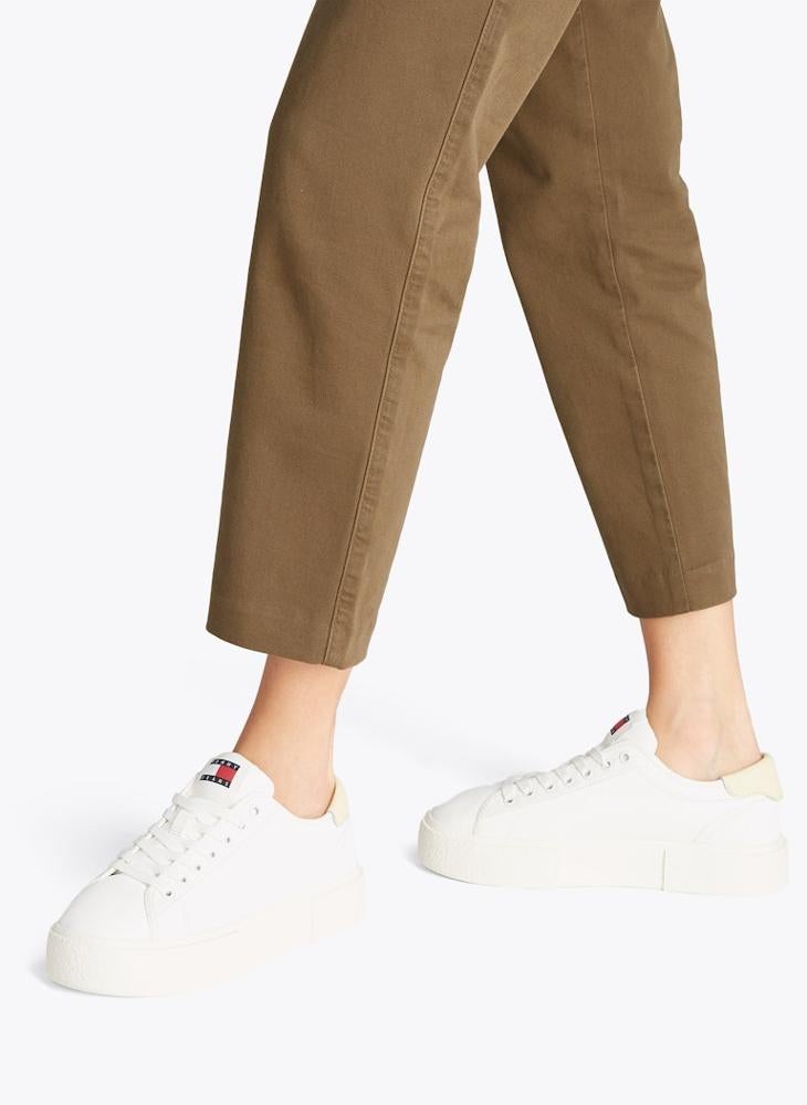 TOMMY JEANS FLATFORM CANVAS TRAINERS  - Image 5