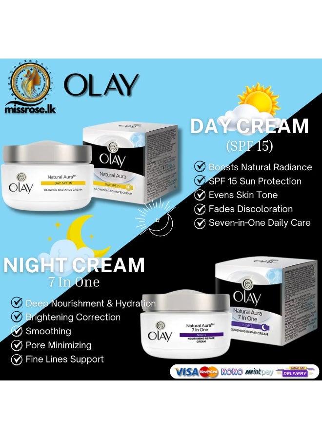 Olay Natural White All-In-One Fairness Night Cream with Mulberry Extract - 50 g - Image 3
