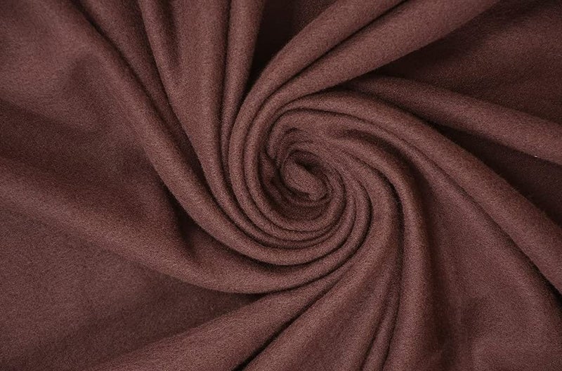 Ilsha® Plain Polar Light Weight Fleece 1 Single Bed Blankets (Pack of 1) Made up with Super Soft Material by Quality Hub (Brown) - Image 5