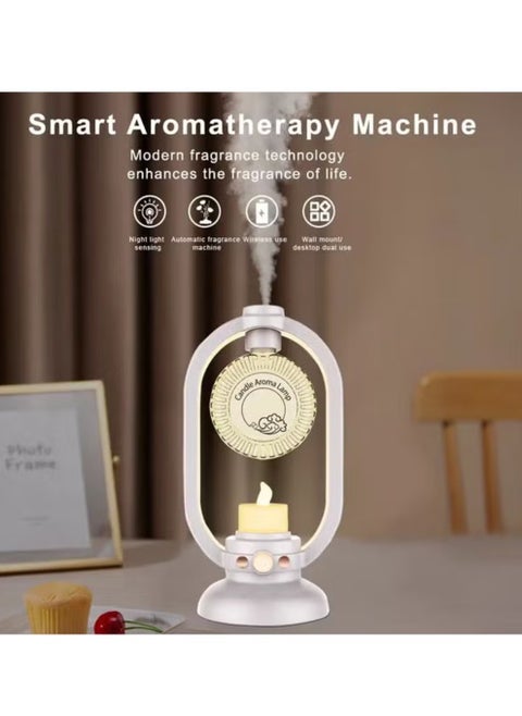 Automatic Aromatherapy Diffuser Automatic Diffuser Toilet Freshener Intelligent Aromatherapy Diffuser Mini Air Freshener Quiet Humidifiers for Home Office Room White