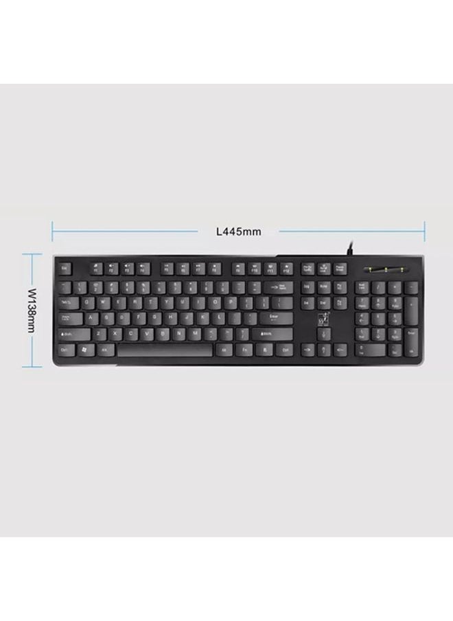 BURAQ ZGB S500 Round Key USB Wired Computer Keyboard (White)  - Image 2