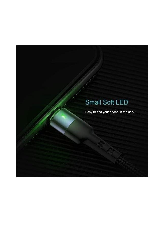 أوسامس كابل شحن متعدد سلك شاحن متعدد نايلون مضفر 1.2 متر 4 في 1 كابل بيانات سلك شحن USB مع موصل الهاتف/النوع C/Micro USB للهاتف/Galaxy S9/S8/S7 والمزيد - Image 4